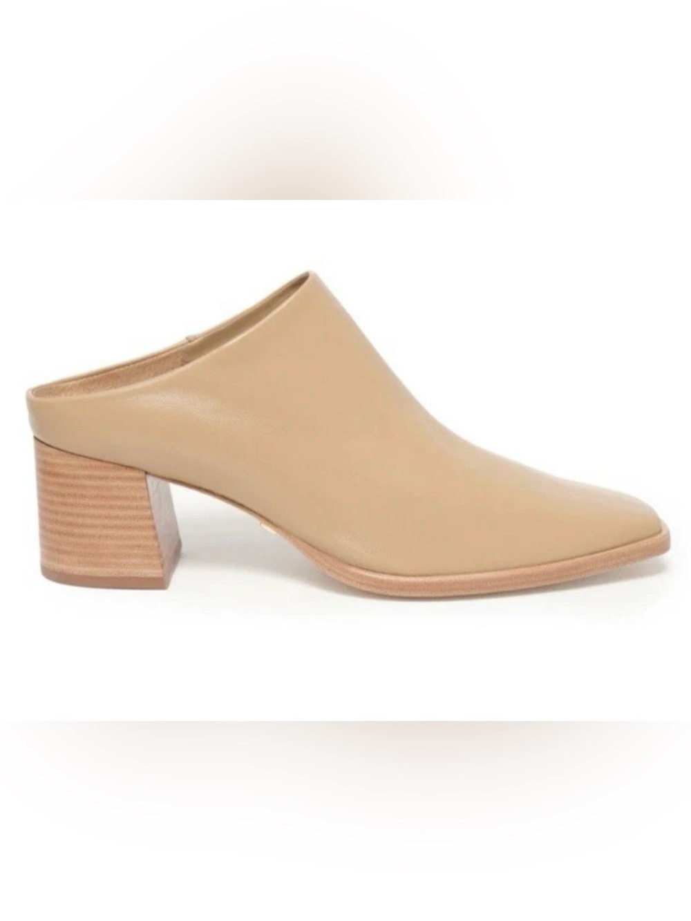 Daniella Shevel Women’s Jolene Leather Block Heel Mule Size 40 US 9.5